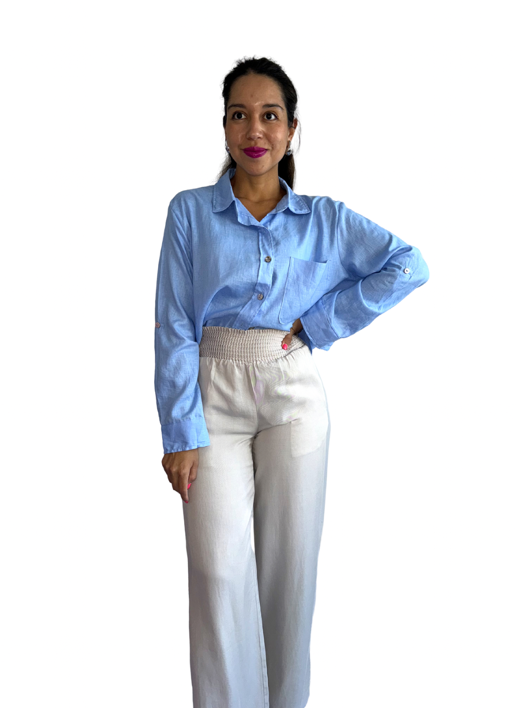 Camisa Azul Lorenza