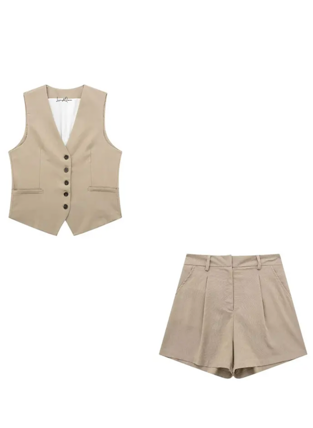 Conjunto Khaki chaleco Old Money