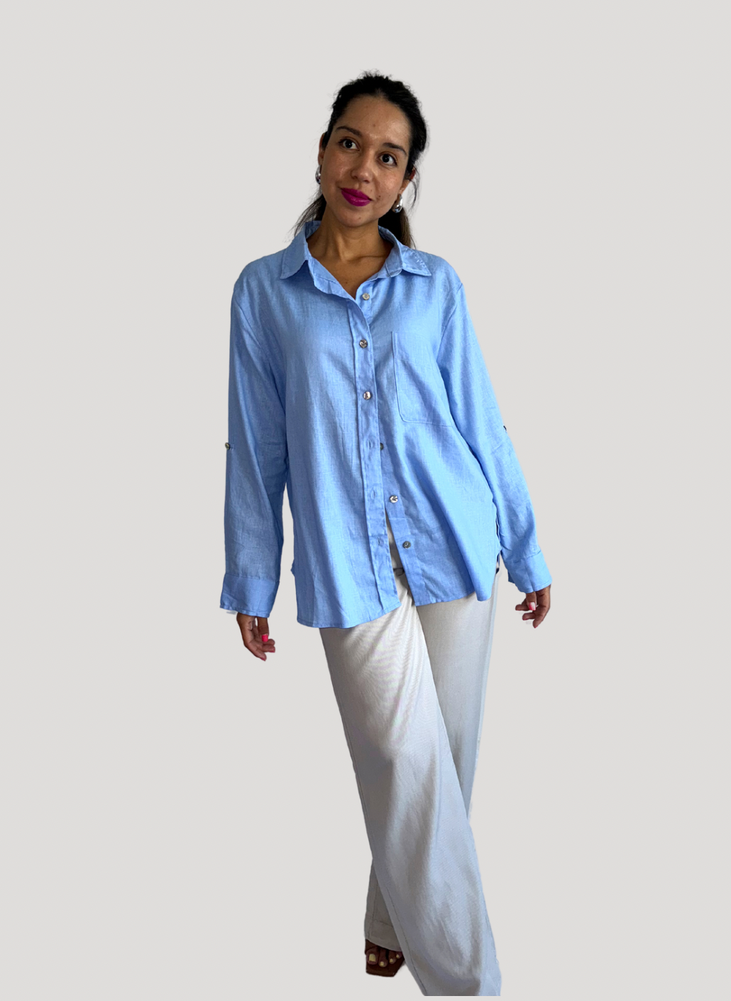 Camisa Azul Lorenza